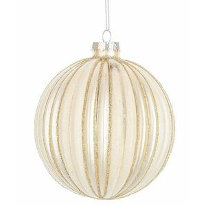 CLIO fehér és arany karácsonyfadísz - 4 részes szett kép