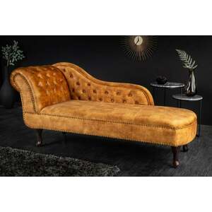CHESTERFIELD sárga bársony heverő kép