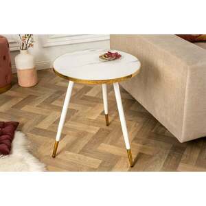 PARIS fehér és arany akril dohányzóasztal 45 cm kép