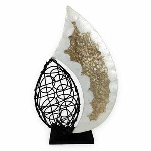 KLUNGKUNG rattan kagylóval kirakott asztali Lámpa L kép