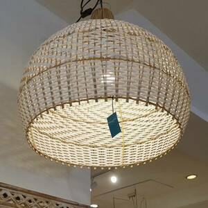 TIGA fehér szőtt függőlámpa 60 cm kép