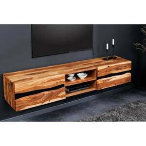 AMAZONAS barna tömörfa tv szekrény 160cm kép