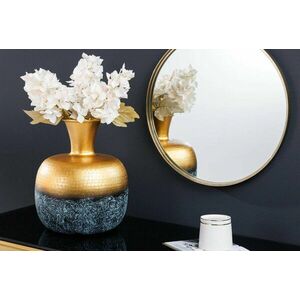 ABSTRACT ORIENT arany alumínium váza 35cm kép