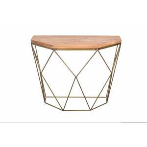 DIAMOND barna mangófa konzol asztal 90cm kép