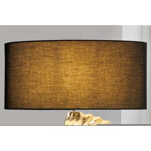 SHELL fekete szövet asztali lámpabúra kép