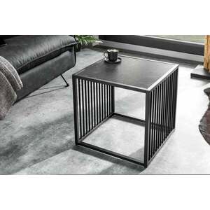 ARCHITECTURE fekete márvány mintázatú dohányzóasztal 40cm kép