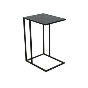 SLIM LINE fekete márvány mintázatú dohányzóasztal 45cm kép