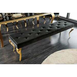 MODERN BAROCK fekete bársony ülőpad 170cm kép