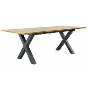 WILD barna tölgyhatású bővíthető étkezőasztal 160-200cm kép