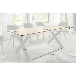 WILD barna tölgyhatású étkezőasztal 180cm kép