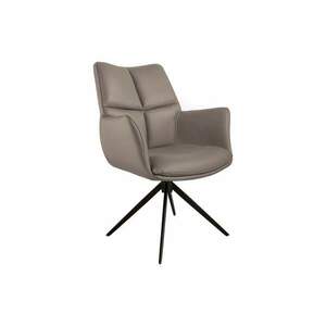 PAPILLON bőr fekete karfás forgószék kép