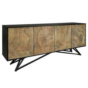 MONTAIN SOUL akácfa kőhatású tálalószekrény kép