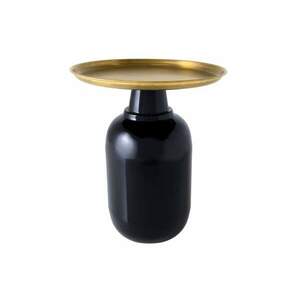 ELEGANCIA fekete-arany tetejű lerakóasztal kép