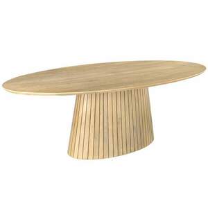 ART DECO mangófa étkezőasztal ovális 220cm kép