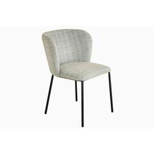 LYON kék bouclé kockás mintás szék kép