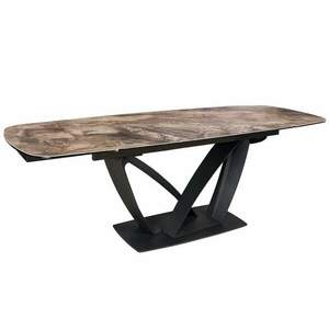 PAPILLON taupe edzett üveg kerámia étkezőasztal 180-220-260cm kép