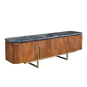 GATSBY fekete mangófa TV szekrény kép