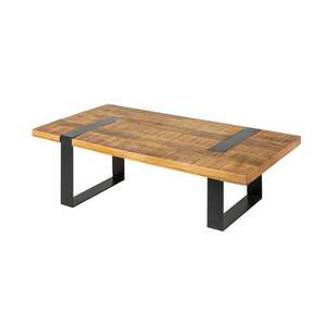 IRON CRAFT mangófa dohányzóasztal 100cm kép