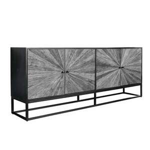 BARRACUDA szürke mangófa tikfa tálalószekrény kép