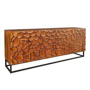 VULCANO barna mangófa mozaik komód 180cm kép