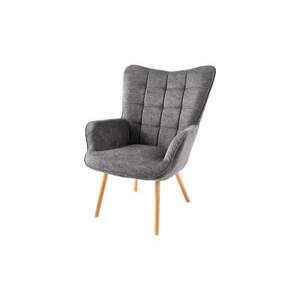 SCANDINAVIA szürke textil kárpit fotel kép