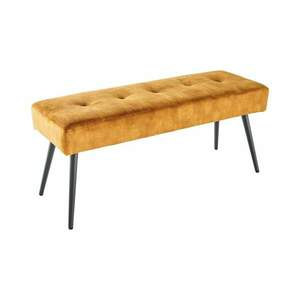 BOUTIQUE mustársárga bársony ülőpad kép