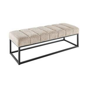 PETIT BEAUTÉ pezsgőszín bouclé ülőpad 110cm kép