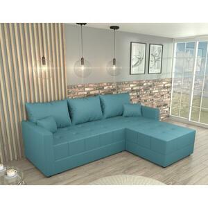 DUAN türkiz szövet sarokkanapé kép