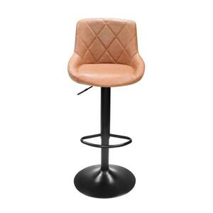 TERKAN konyak-fekete ökobőr bárszék kép