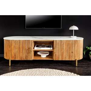 TRES CHIC fehér márvány tv szekrény kép