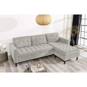 STOCKHOLM szürkésbarna kordbársony sarokkanapé kép