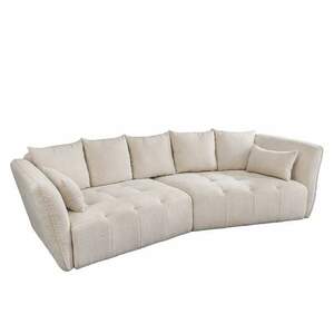 ROYAL XL bézs buklé kanapé kép