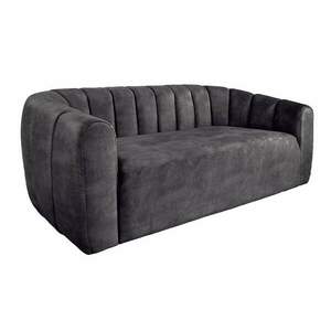 BABYLON fekete bársony kanapé kép