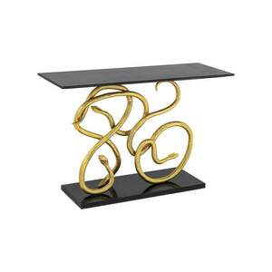 WILDLIFE SNAKE fekete márvány konzolasztal kép