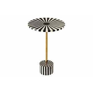 HARMONY NATURE fekete műgyanta lerakóasztal kép