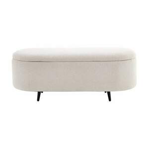 VOQUE fehér és fekete buklé ülőpad kép