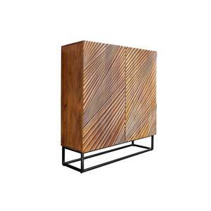 LINE ART barna mangófa tálalószekrény kép