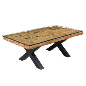 BARRACUDA barna tikfa dohányzóasztal kép