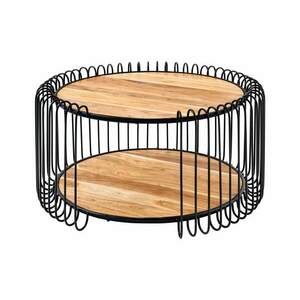 ELEMENTS barna akácfa dohányzóasztal kép