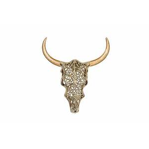 EXOTIC BULL arany fém fali dekoráció kép