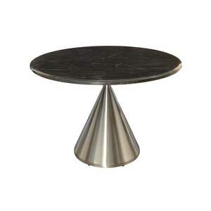 ELEGANCIA fekete műmárvány étkezőasztal 130 cm kép