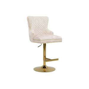 CASTLE bézs bársony bárszék kép