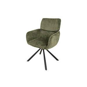 UNIQUE zöld polyester zsenília forgószék kép