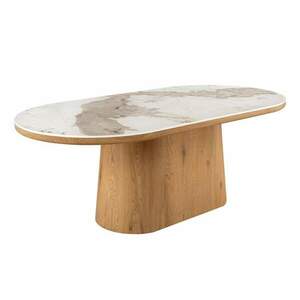 UNIQUE fehér kerámia étkezőasztal 200 cm kép