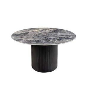 UNIQUE szürke kerámia kerek étkezőasztal 120 cm kép