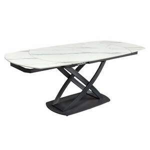 INCEPTION fehér kerámia étkezőasztal 130-190 cm kép