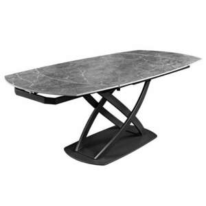 INCEPTION szürke kerámia étkezőasztal 130-190 cm kép
