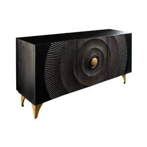 GOLDEN SUNSET fekete mangófa komód kép