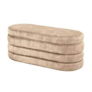 VOQUE bézs bársony ülőpad kép