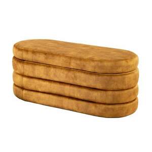 VOQUE sárga bársony ülőpad kép